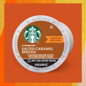 Starbucks K-Cup Coffee Pods—Salted Caramel Mocha Flavored Coffee—100% Arabica—Naturally Flavored—6 boxes (60 pods total)