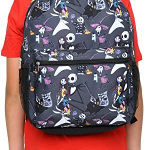 Disney Nightmare Before Christmas 16" Backpack Jack Skellington All Over Print