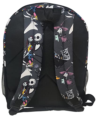 Disney Nightmare Before Christmas 16" Backpack Jack Skellington All Over Print