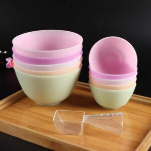 Luxshiny Glass Bowls Diy Tools Silicone Bowl, Mixing Bowl Sauce Bowl Prep Measuring Bowl Pinch Bowls Condiment Bowls for Home Use (S, Green) Silicone Mixing Bowl 14mm Bowl