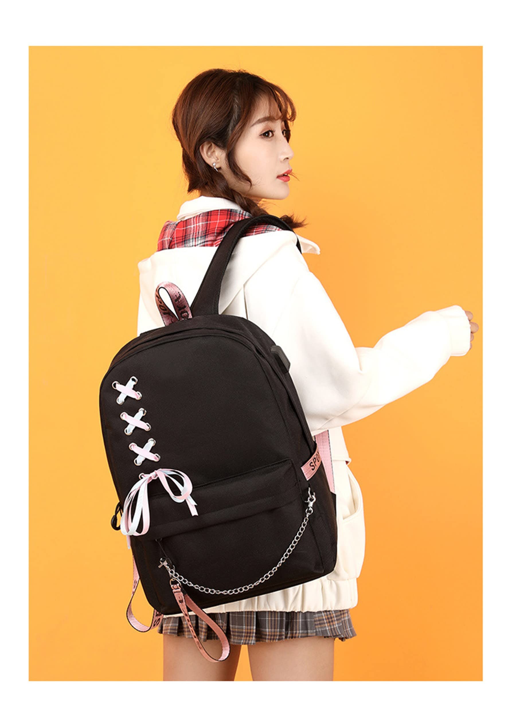 ISaikoy Anime The Promised Neverland Backpack Shoulder Bag Bookbag Student School Bag Daypack Satchel 14