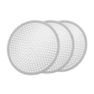windaly 3 pack of shower drain hair catcher/cover/strainer, stall drain protector/cover, stainless steel (3 pack)