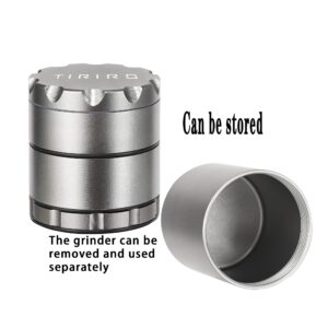 TIRIRS 2" Aluminium Grinder with Large Capacity Storage Container, Best Gift. (2)