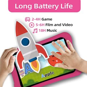 HAOVM Tablet for Kids, 8 inch Toddler Kid Tablet Android 11 Go, 1GB RAM 32GB ROM, Quad Core, Parental Control, Kids Software Pre-Installed,with Proof Case, WiFi, Bluetooth, Learning, Gaming