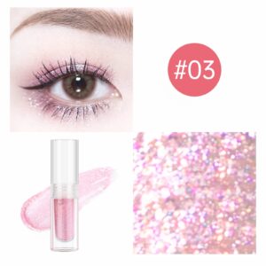 YMH BEAUTE Liquid Glitter Eyeshadow Loose Glitter Glue for Eye Crystals Makeup (02 03)