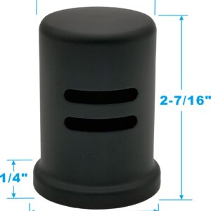 Dishwasher Air Gap Cover Black only, Skirted, Replacement Black air gap dishwasher,Solid Brass,Matte Black Finish