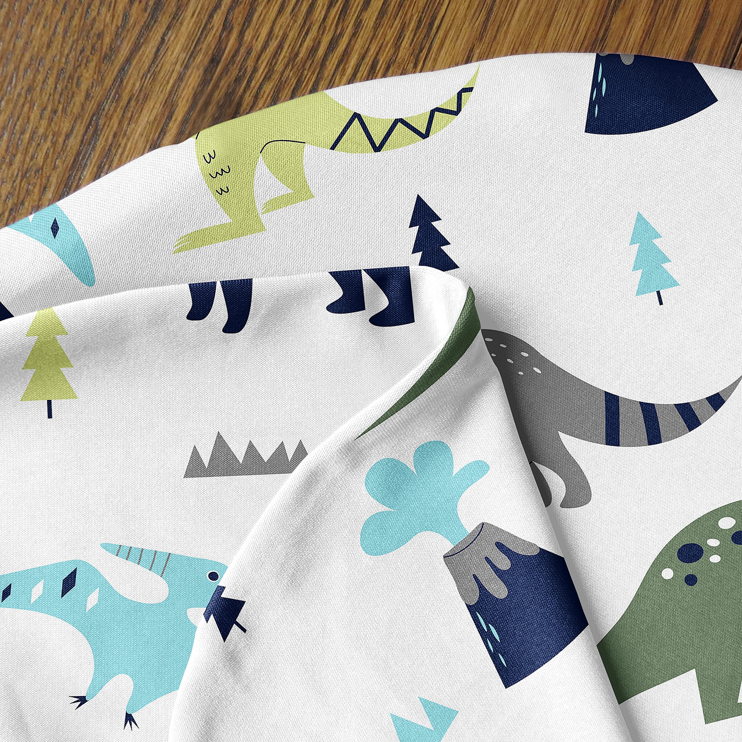 Sweet Jojo Designs Mod Dino Nursing Pillow Cover Breastfeeding Pillowcase for Newborn Infant Bottle or Breast Feeding (Pillow NOT Included) - Blue Green and Grey Modern Dinosaur