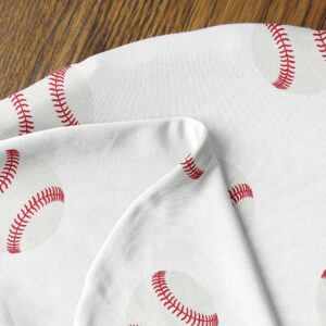 Sweet Jojo Designs Baseball Sports Nursing Pillow Cover Breastfeeding Pillowcase for Newborn Infant Bottle or Breast Feeding (Pillow NOT Included) - Red and White Americana