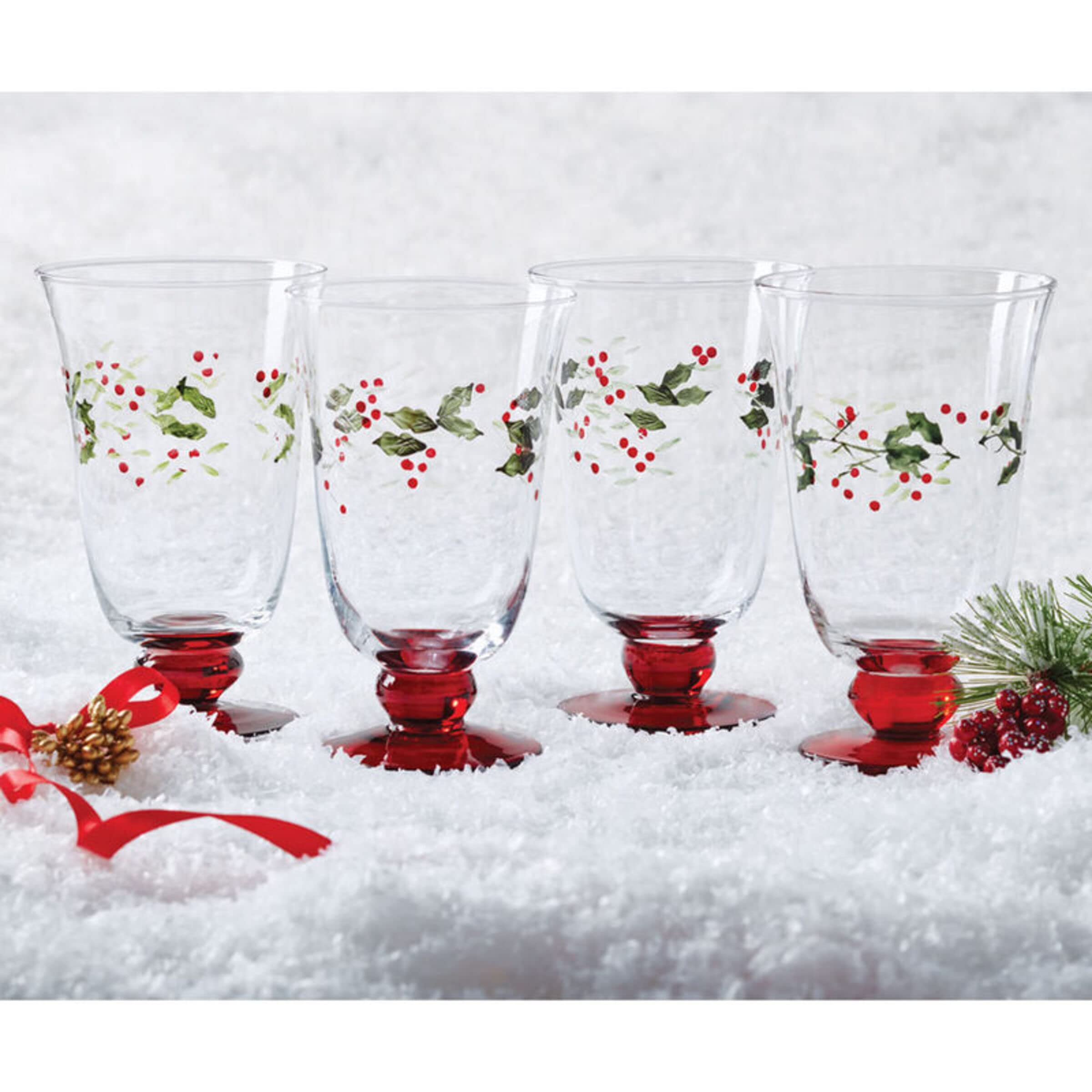 Pflatzgraff Winterberry Wine Goblets, Set Of 4, Clear, 13 fluid ounces