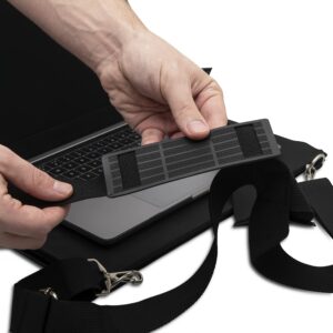 GARMISH Laptop Harness - Walking Desk-Hands Free Portable Wearable Desk with Adjustable Straps for up to 16" Laptop, MacBook, Notebook- Complete with Microfiber Cloth