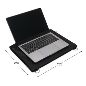 GARMISH Laptop Harness - Walking Desk-Hands Free Portable Wearable Desk with Adjustable Straps for up to 16" Laptop, MacBook, Notebook- Complete with Microfiber Cloth