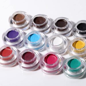 MAEPEOR 12 Colors Eyebrow Pomade Full-pigmented Long Lasting Waterproof Eyebrow Cream Gel Filling & Shaping Tinted Eyebrows Enhancers with Brush for Daily or Cosplay (09 Wine)
