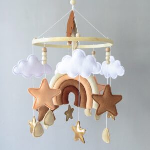 Rainbow Crib Mobile Boho Baby Mobile for Crib Nursery DéCor