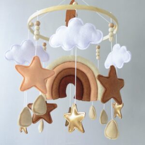 Rainbow Crib Mobile Boho Baby Mobile for Crib Nursery DéCor