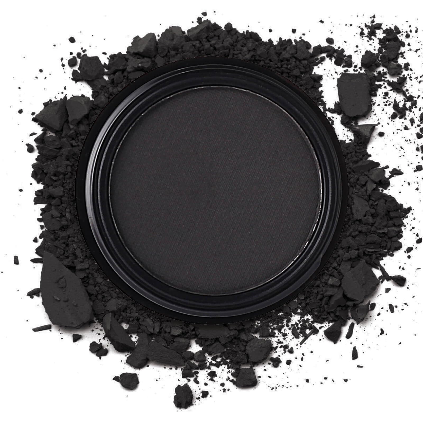 MEICOLY Black Single Eyeshadow,Pressed Powder Matte Eye shadow,Ash Eye Black Special Effects Powder,Opaque Vegan Cruelty Free Eyeshadow for Day & Night,Black