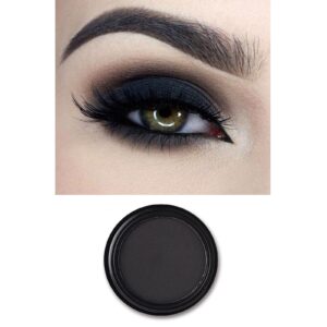 MEICOLY Black Single Eyeshadow,Pressed Powder Matte Eye shadow,Ash Eye Black Special Effects Powder,Opaque Vegan Cruelty Free Eyeshadow for Day & Night,Black