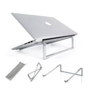nifty tech portable laptop stand for 13"-18" laptops, anti-slip aluminium, ideal for gamers & power users