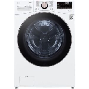 lg 4.5 cubic feet ultra large capacity smart wi-fi enabled front load washer with turbowash 360-degree technology and built-in intelligence (white)