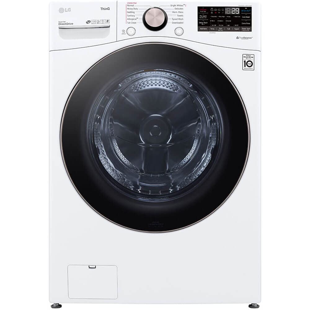 LG 4.5 Cubic Feet Ultra Large Capacity Smart Wi-Fi Enabled Front Load Washer with TurboWash 360-Degree Technology and Built-In Intelligence (White)