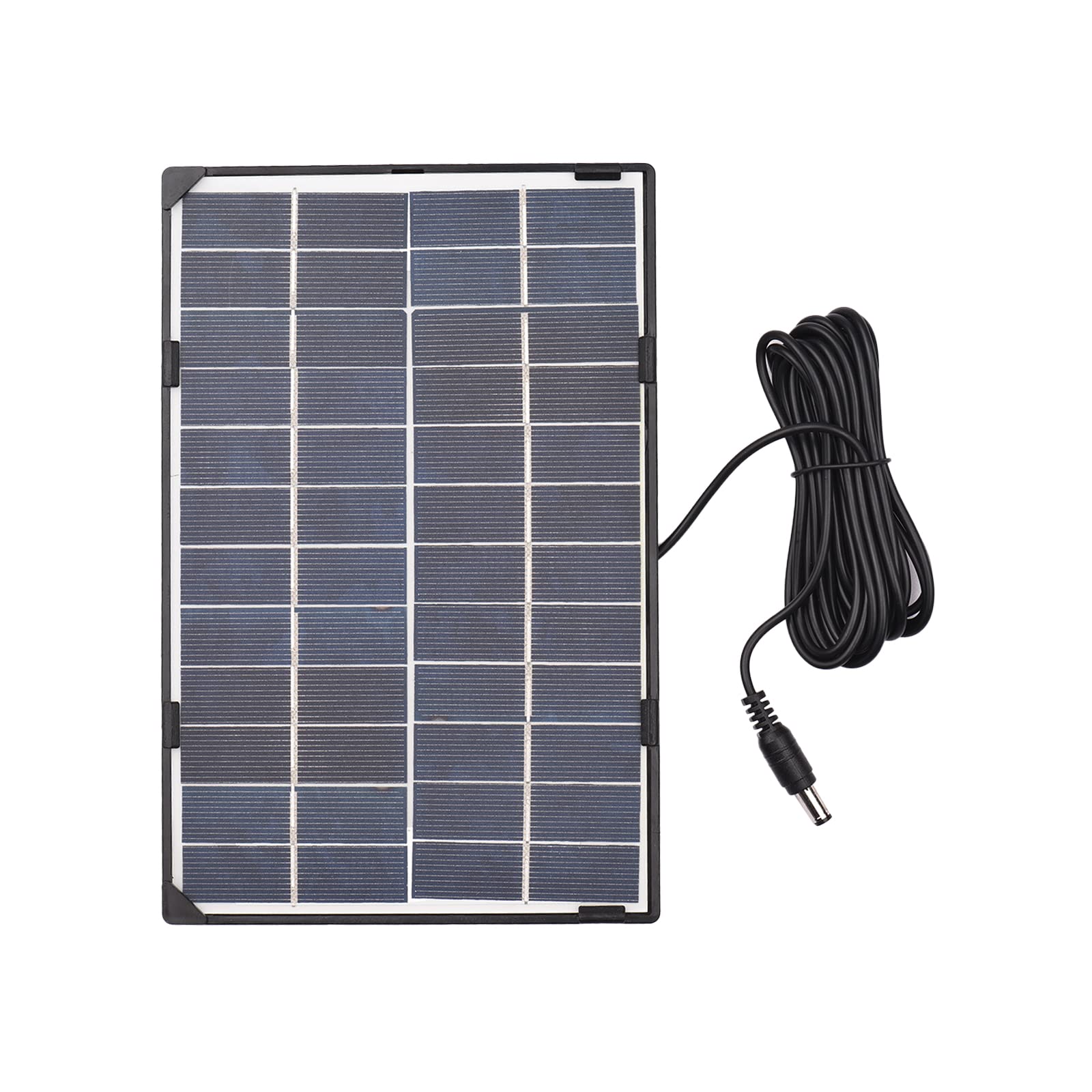 Andoer 6W 12V Solar Panel for Outdoor Security Camera Solar Cell with 10ft DC Output DIY Waterproof Solar Panel for Street Light Garden Lamp Home Fan Pump