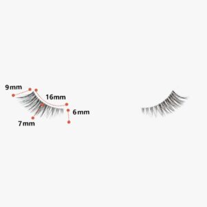 GMAGICTOBO False Eyelashes Natural Half Lashes Short Wispy Clear Band Lashes Pack Cat Eye 3D Faux Mink Lashes Fake Eyelashes 7 Pairs Multipack