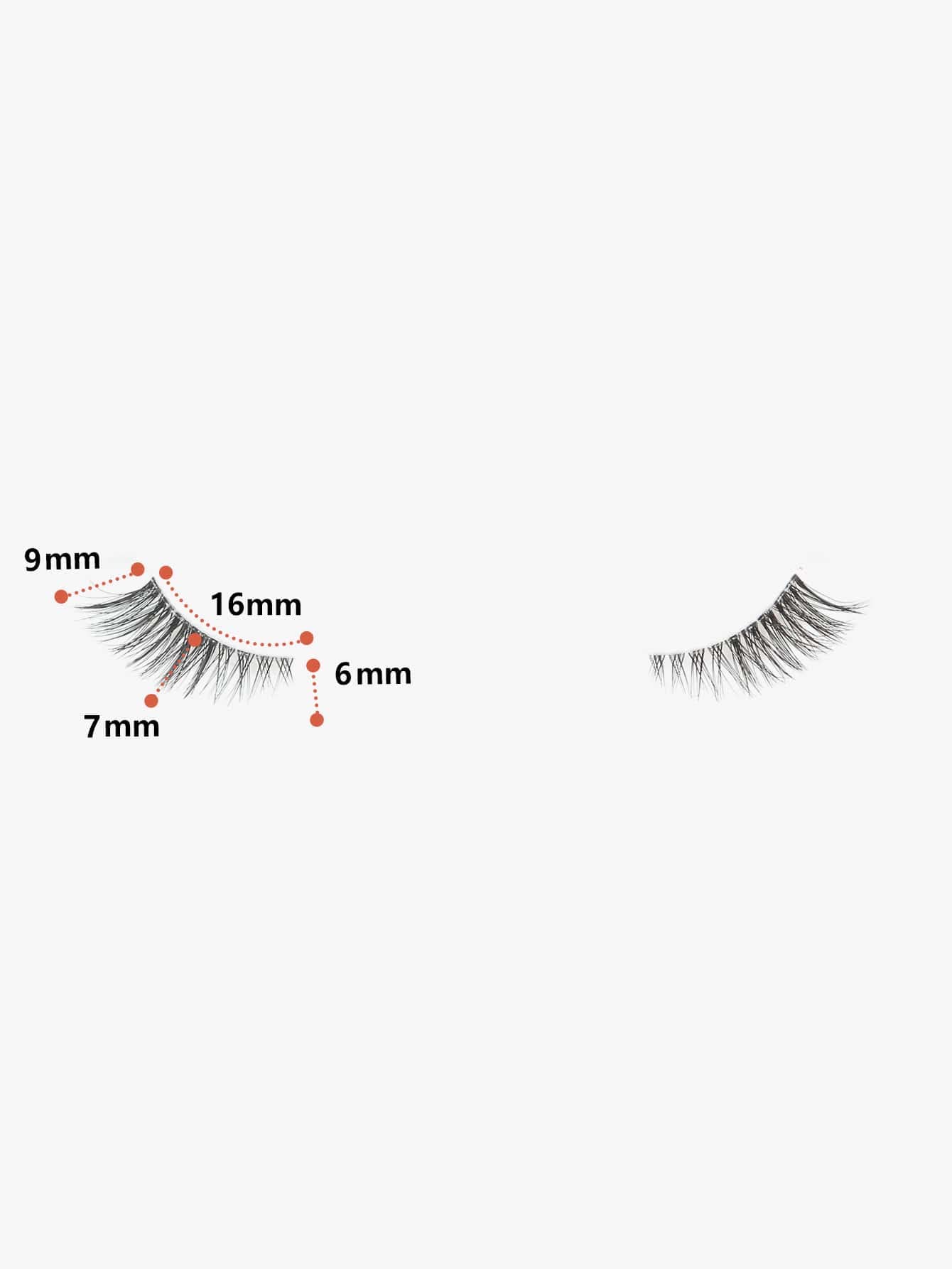 GMAGICTOBO False Eyelashes Natural Half Lashes Short Wispy Clear Band Lashes Pack Cat Eye 3D Faux Mink Lashes Fake Eyelashes 7 Pairs Multipack