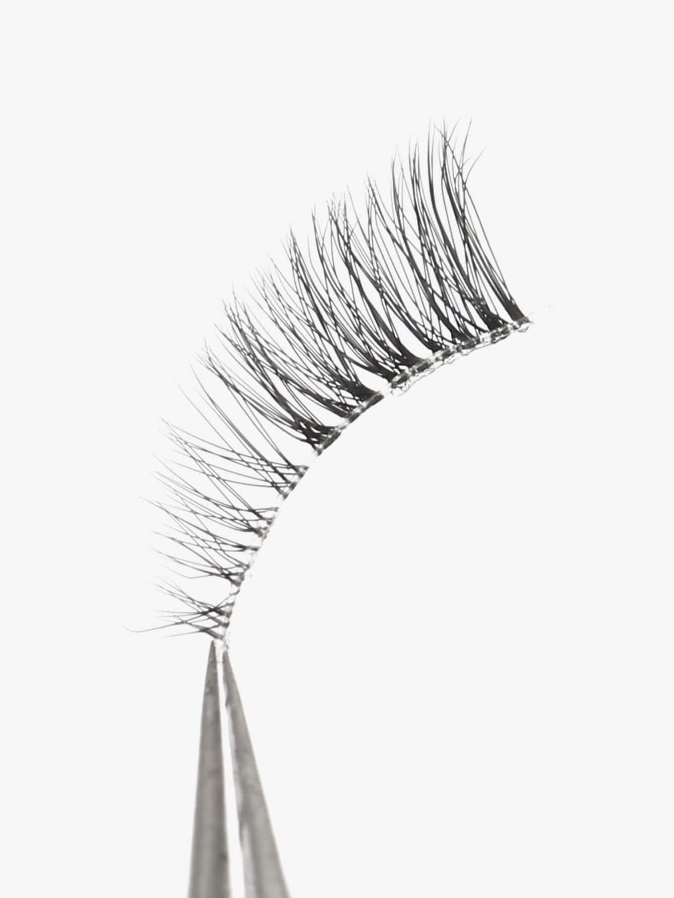 GMAGICTOBO False Eyelashes Natural Half Lashes Short Wispy Clear Band Lashes Pack Cat Eye 3D Faux Mink Lashes Fake Eyelashes 7 Pairs Multipack