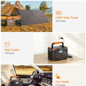 Portable Power Station 1000W (Peak 2000W), GRECELL 999Wh Solar Generator with 60W USB-C PD Output, 110V Pure Sine Wave AC Outlet Backup Lithium Battery for Outdoors Camping Travel Hunting Home