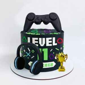 11 PCS Video Game Themes Cake Toppers Cake Decoration Headset Cake Decoration Game Console Controller Cake Decoration Game Theme Birthday Party Supplies