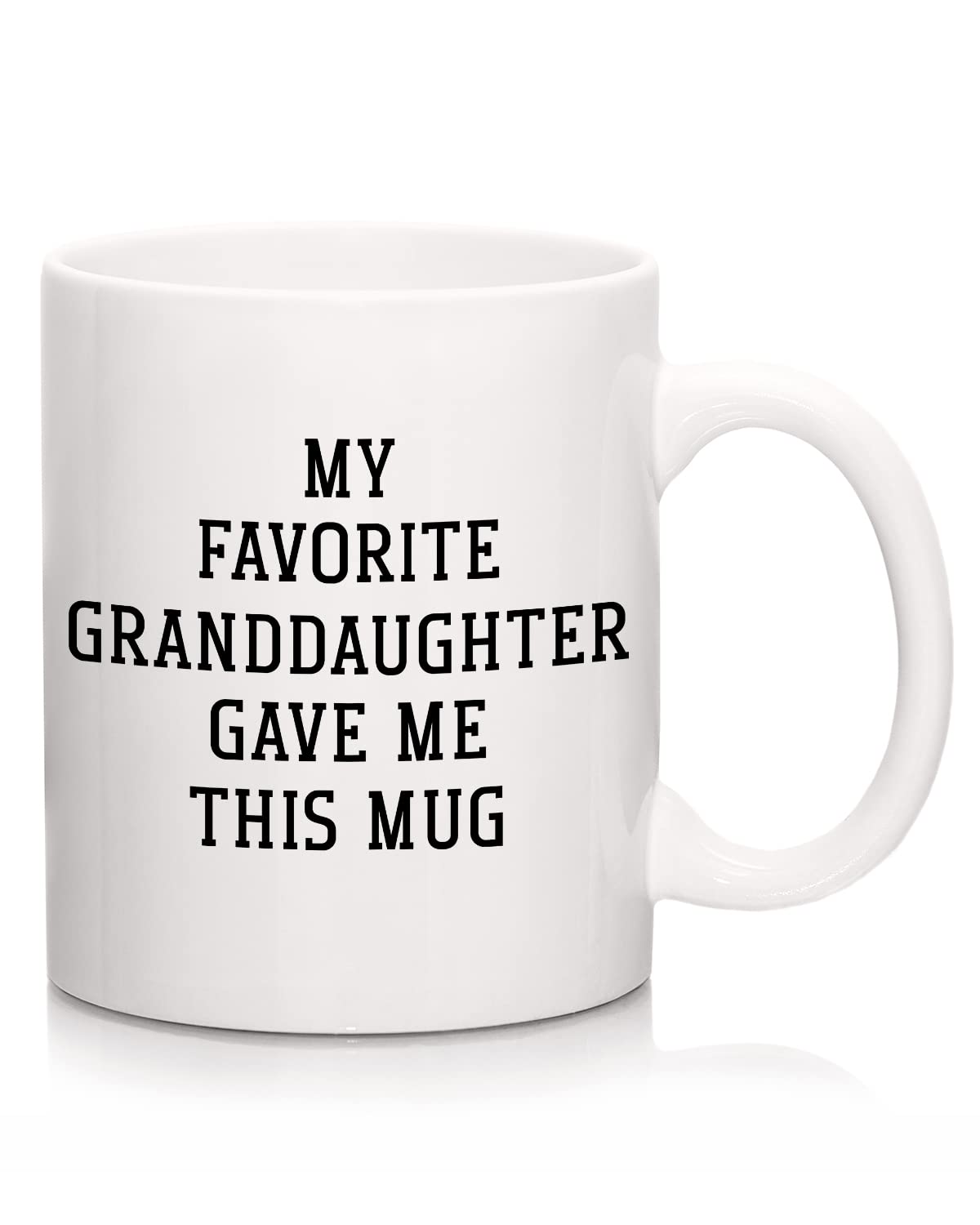 KAAYEE Grandma Gifts & Grandpa Gifts from Granddaughter, Chrismas Mothers day Birthday Gifts for Grandma, Gifts for Grandpa Fathers Day, My Favorite Granddaughter Give Me This Mug