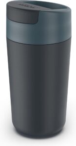 joseph joseph sipp travel mug with flip-top cap - 454 ml (16 fl. oz) - blue
