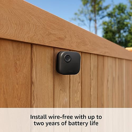 Blink Outdoor 4 (4th Gen) – Wire-free smart security camera, two-year battery life, two-way audio, HD live view, enhanced motion detection, Works with Alexa – 3 camera system