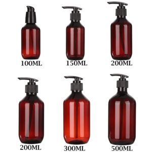 FKJLUN Soap Dispenser Pump 100/200/500ML Foaming Bottle Liquid Soap Whipped Mousse Points Bottling Shampoo Lotion Home Shower Gel Foam Pump Bottles Hand Lotion Bottle (Color : Clear)