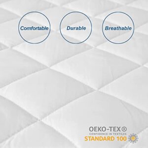 Moonsea Waterproof Three Quarter Mattress Pad, RV Short Full, 48x75 Inch, White