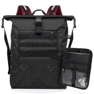 xtreme sight line ~ aqua rt large water-proof faraday backpack/small lite faraday bag combo ~ tracking/hacking defense ~ red
