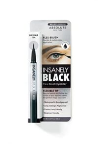 absolute new york insanely black flex brush liquid eyeliner