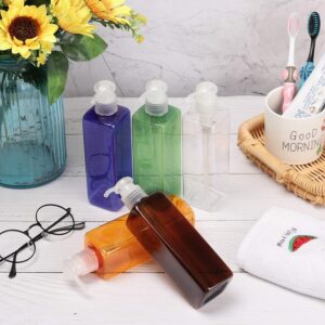 FKJLUN Soap Dispenser Pump 250ml Foaming Bottle Liquid Soap Whipped Mousse Points Bottling Shampoo Lotion Shower Soap Dispensers Gel Foam Pump Bottles 5Colors Hand Lotion Bottle (Color : Brown 1)