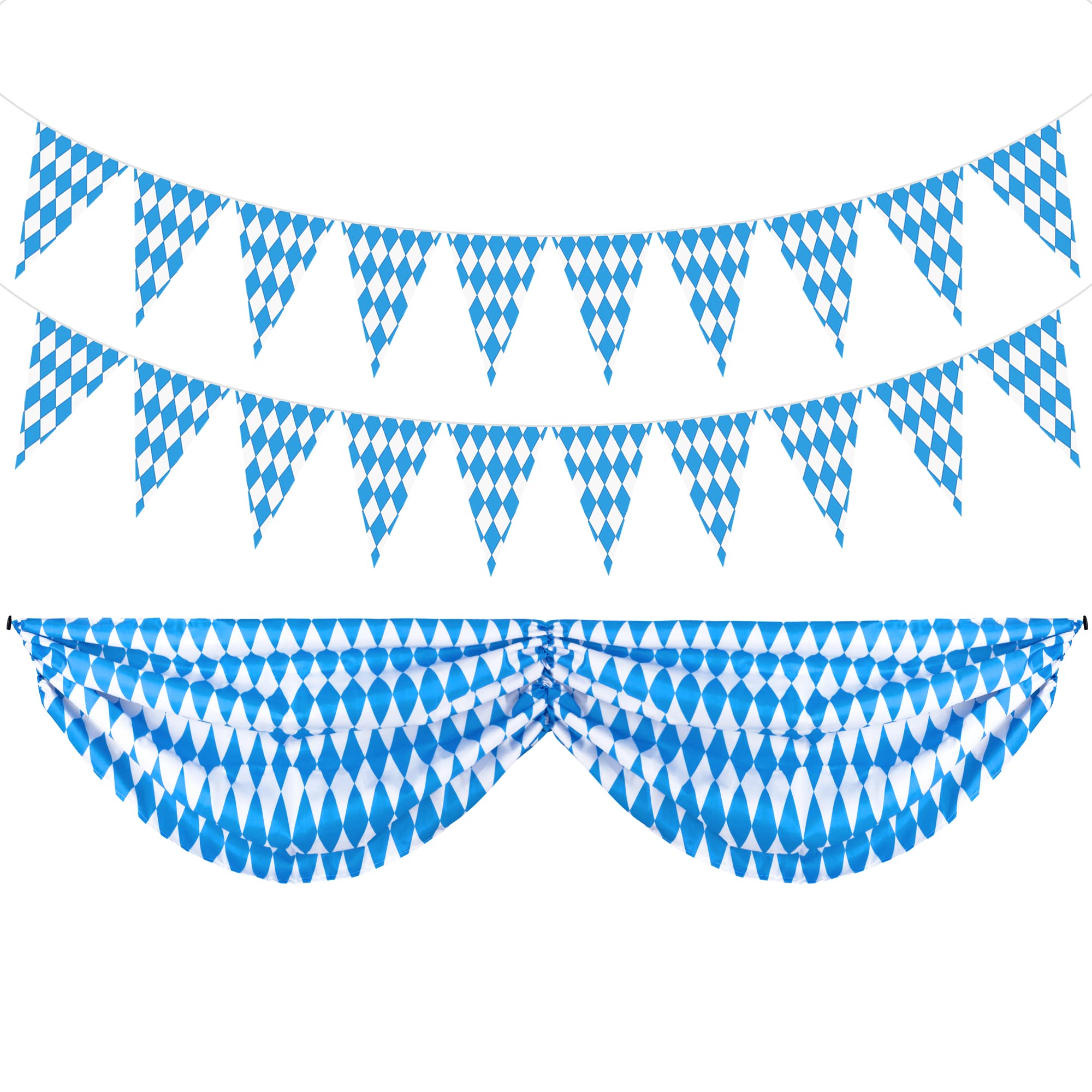 Oktoberfest Fabric Bunting, Oktoberfest Bunting with Oktoberfest Bavarian Pennant Banner for Oktoberfest Party,German Bavarian Beer Festival Decoration Supplies