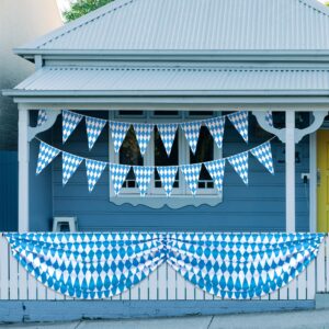 Oktoberfest Fabric Bunting, Oktoberfest Bunting with Oktoberfest Bavarian Pennant Banner for Oktoberfest Party,German Bavarian Beer Festival Decoration Supplies