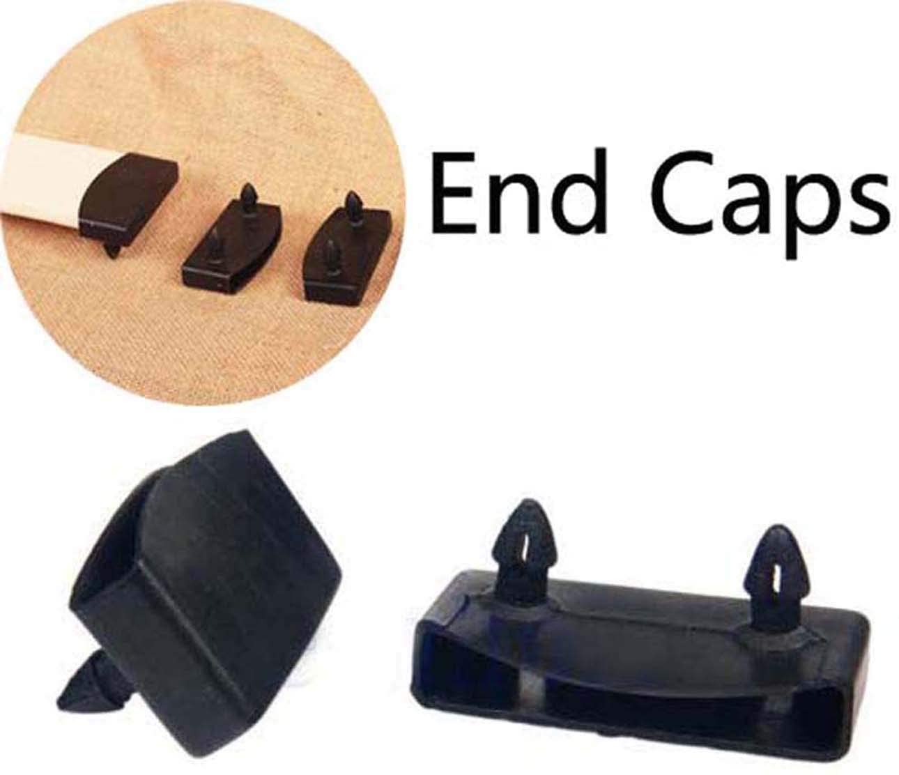XIAONAN 20Pcs 53mm x 9mm Plastic Bed Slat Cover Replacement Holders End Caps+Centre Caps for Holding Securing Wooden Slats Bed Base,10pcs End Caps + 10pcs Centre Caps