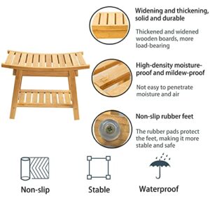 Bamboo Shower Bench, Bamboo Shower Chair, Shower Benches for Inside Shower, Bamboo Bench for Shower