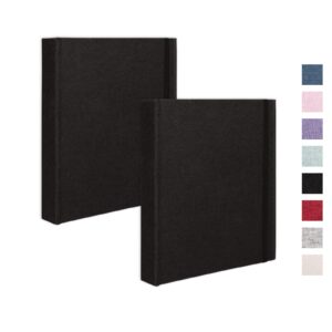 Cherrich Mini Photo Album for Fujifilm Instax Mini Polaroid Snap, Pack of 2 Linen Picture Book 2x3, Each Small Album Holds 208 Photos Black