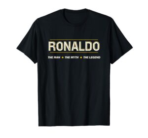 ronaldo the man the myth the legend | men boys name - funny t-shirt