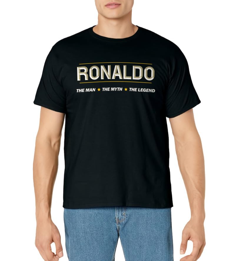 RONALDO the Man the Myth the LEGEND | Men Boys Name - Funny T-Shirt