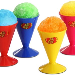 Jelly Belly Snow Cone Syrup Flavors- Shaved Ice Syrup, Slushie, and Ice Pop Flavoring for Party (4 Variety Pack - Cherry, Watermelon, Cotton Candy and Berry Blue)