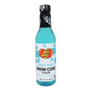 Jelly Belly Snow Cone Syrup Flavors- Shaved Ice Syrup, Slushie, and Ice Pop Flavoring for Party (4 Variety Pack - Cherry, Watermelon, Cotton Candy and Berry Blue)