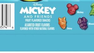 Mickey & Friends Fruit Flavored Snacks, Treat Pouches, Value Pack, 22 ct