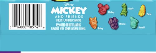 Mickey & Friends Fruit Flavored Snacks, Treat Pouches, Value Pack, 22 ct