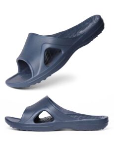 merence recovery arch support slide sandals reduces stress on feet，orthotic plantar fasciitis heel，open toe soft slide sandals for womens mens beach pool shower shoes bathroom slippers