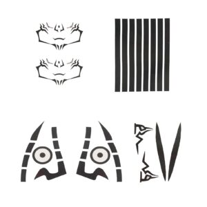 tlsddty ryomen sukuna tattoo stickers anime cosplay temporary tattoos body face wrist stickers makeup props + keychain (7090)